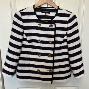 Jones New York Signature Nautical Double Breasted Blazer Jacket size 6​